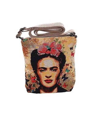 Frda Desenli Goblen Dokma Postacı Çantası