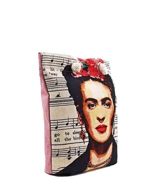 Frda Desenli Goblen Dokuma Heybe Çanta