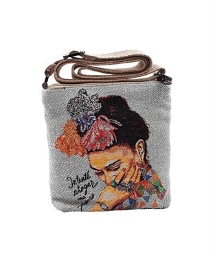 Frda Desenli Goblen Dokuma Postacı Çantası