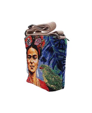 Frda Desenli goblen Dokuma Postacı Çantası