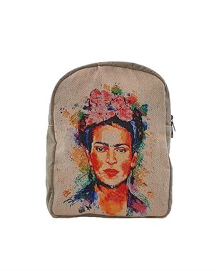 Frda Desenli Goblen Dokuma Sırt Çantası