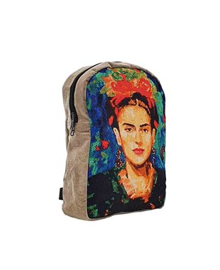 Frda Desenli Goblen Dokuma Sırt Çantası