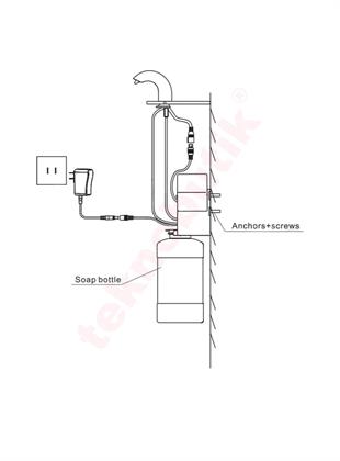 Genesit GS50S Ankastre Sabun Dispenseri Elektrikli 1500mL