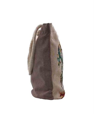 Geyik Desenli Goblen Dokuma Heybe Çanta