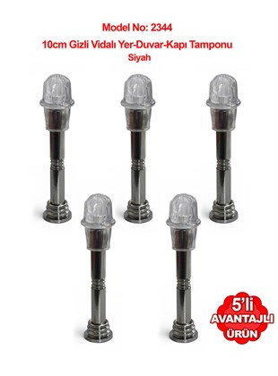 Gizli Vidalı 10cm Duvar veya Kapı Tamponu Stoperi 5li Paket Teknobutik.com'da