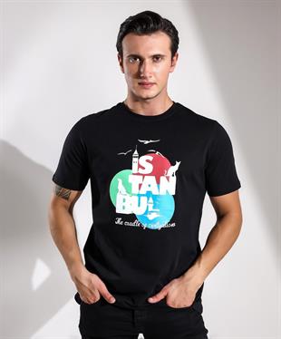 İstanbul The Cradle Of Civilization Baskılı Regular T-shirt