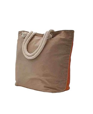 Sevimli Hayvan Desenli Goblen Dokuma Plaj Çantası