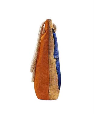 Kelebek Desenli Goblen Dokuma Heybe Çanta