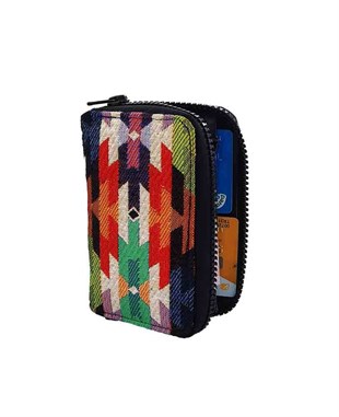 Kilim Desenli Goblen Dokuma  El ve Para Cüzdanı