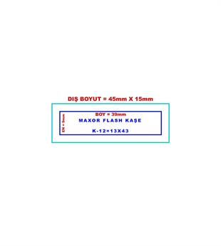 Kıyafet Kaşesi Kırmızı Maxor K-12 13x43