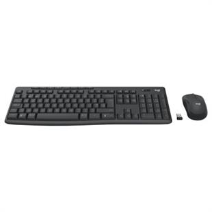 Logitech MK370 Kurumsal Klavye Mouse Set Kablosuz Siyah 920-012074