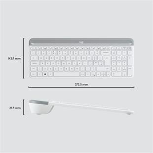 Logitech MK470 Klavye Mouse Kablosuz Beyaz 920-009436