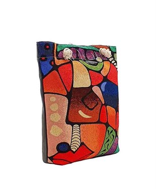 Mandala Desenli Goblen Dokuma Heybe Çanta