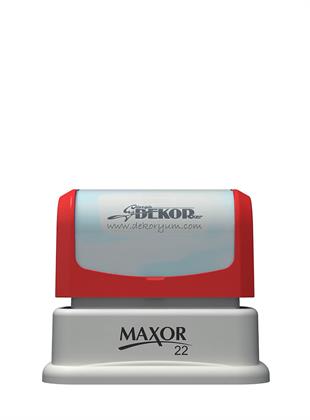Maxor K-22 17x43 Flash Sistem Kendinden Mürekkepli Kaşe