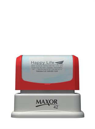 Maxor K-42 28x43 Flash Sistem Kendinden Mürekkepli Kaşe