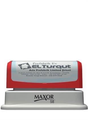 Maxor K-58 43x55 Kendinden Mürekkepli Kaşe