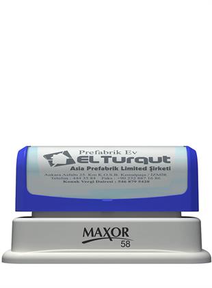 Maxor K-58 43x55 Kendinden Mürekkepli Kaşe