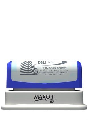 Maxor K-62 43x78 Kendinden Mürekkepli Kaşe