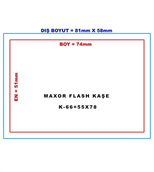 Maxor K-66 55x78 Kendinden Mürekkepli Kaşe