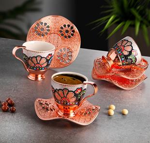 Nisa Kahve Takımı-Rose