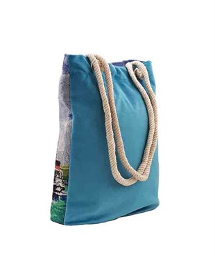 Ortaköy Camii Desenli Goblen Dokuma Heybe Çanta