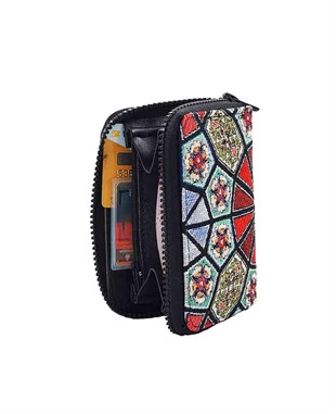 Osmanlı Kilim Desenli Çok Amaçlı Para Cüzdanı