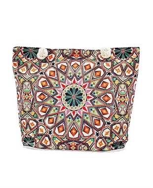 Osmanlı Motifleri Goblen Dokuma Plaj Çantası