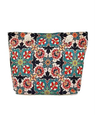 Osmanlı Motifli Goblen Dokuma Plaj Çantası