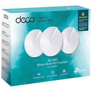 TP-Link Deco M5 3P AC1300 Mesh Router (Üçlü) Paket