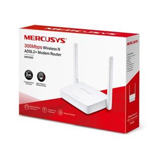 Tp-Link Mercusys MW300D N300 Wi-Fi ADSL2+ Modem Router