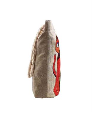 Üç Kedi Baskılı Goblen Dokuma Heybe Çanta