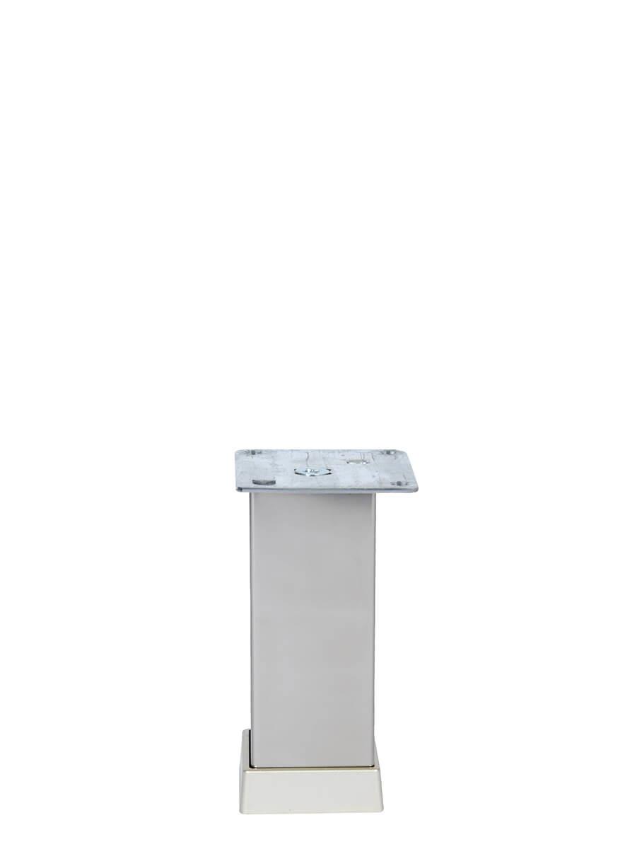 12cm 40x40mm Kare Alüminyum Düz İnoks Baza Ayağı Teknobutik.com'da
