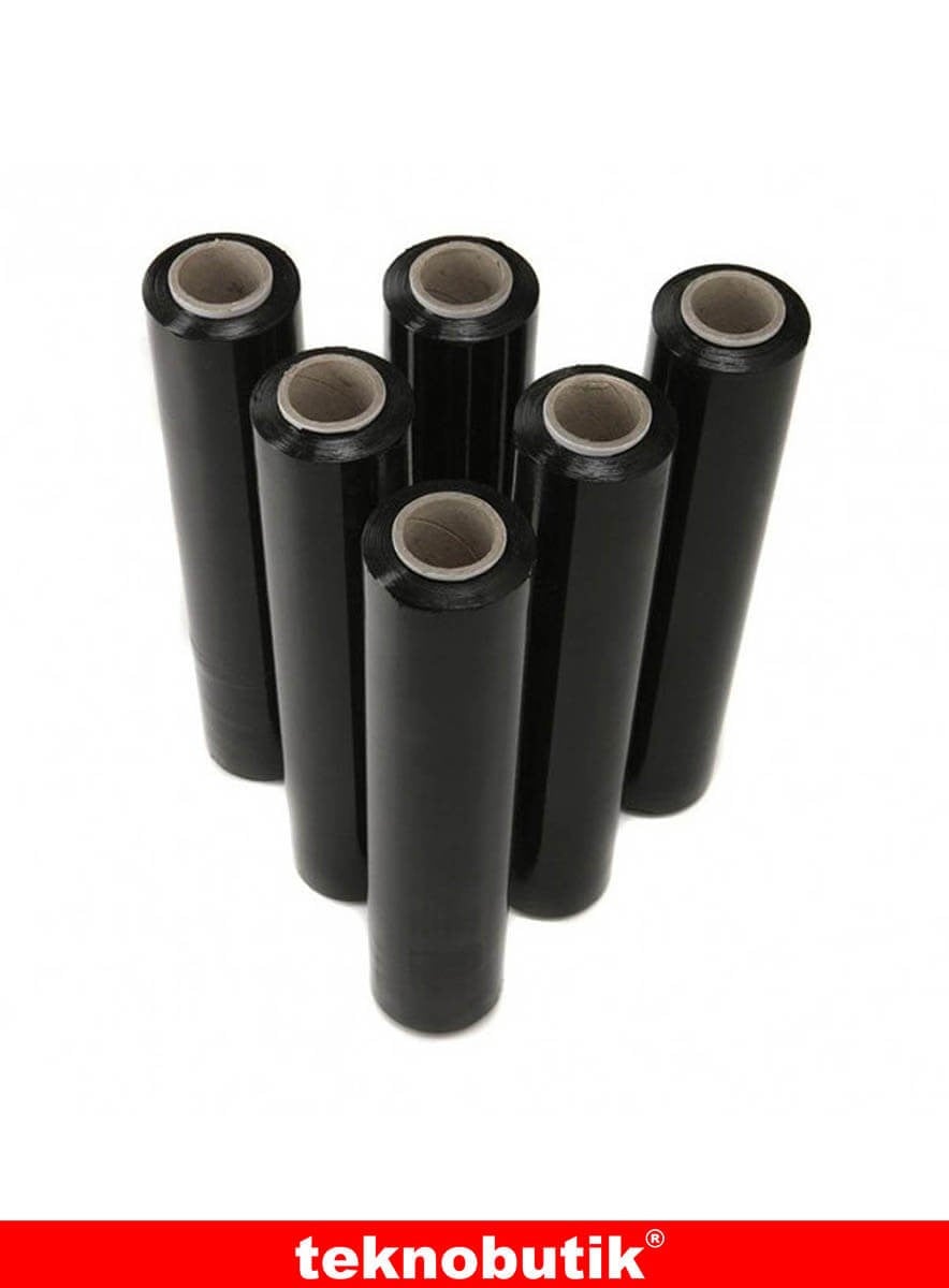 17 Mic Palet Streç Film Siyah 50cm 2 kg Teknobutik.com'da