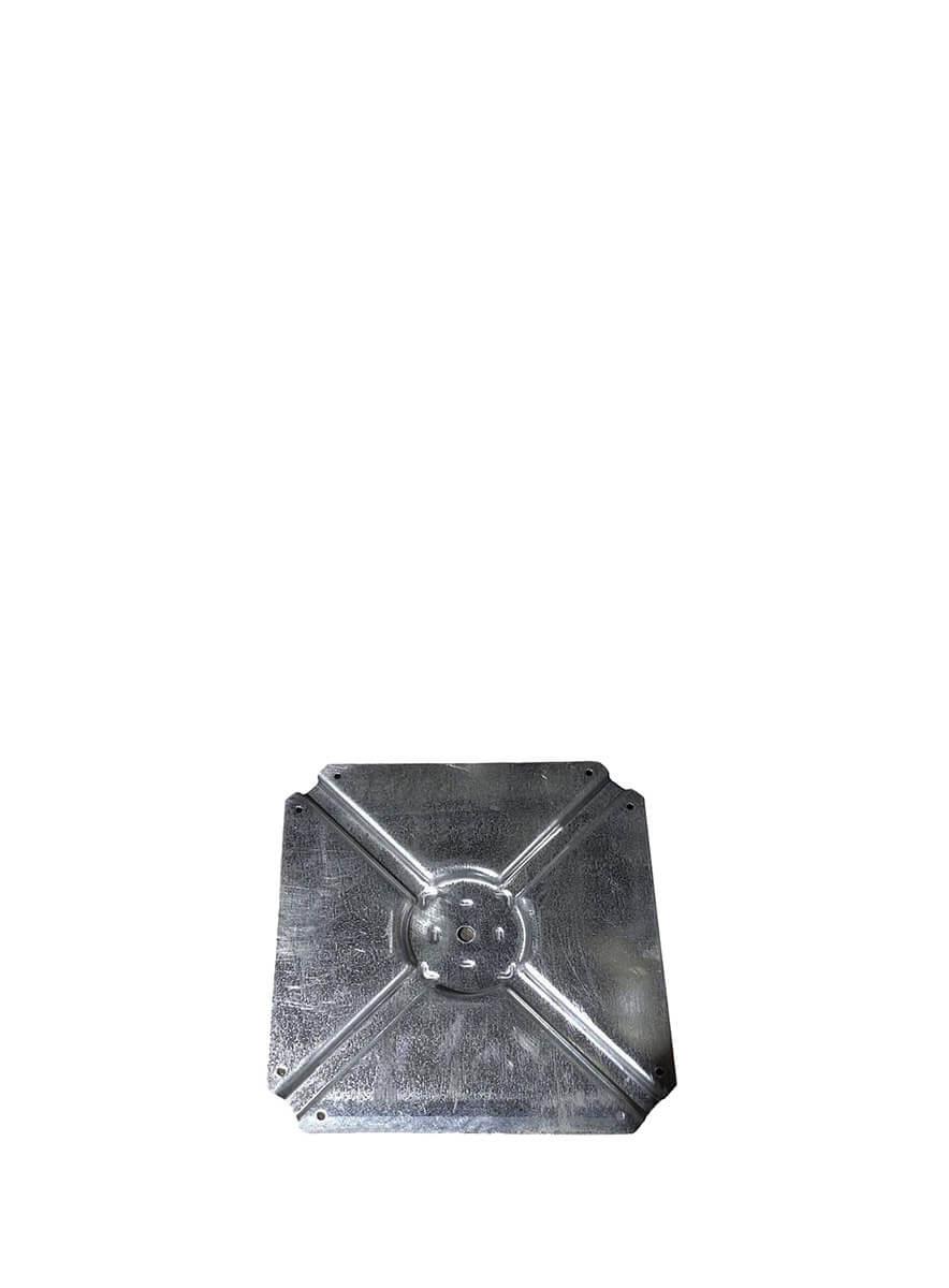 19cm x 19cm x 2mm Ahşap İçin Küllük Bağlantı Sacı Teknobutik.com'da