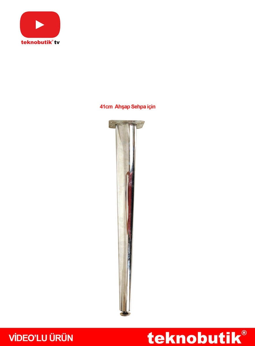 41cm Ahşap Ø60x Ø32mm Konik Masa ve Sehpa Ayağı Teknobutik.com'da