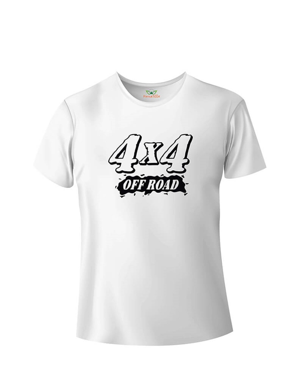 4x4 Off Road Baskılı Slim Fit Bisiklet Yaka T-shirt