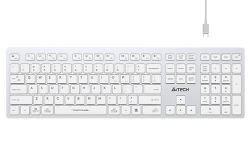 A4 Tech FBX50C Beyaz Bluetooth+2.4G FN-MM-Şarjlı Klavye Teknobutik.com'da