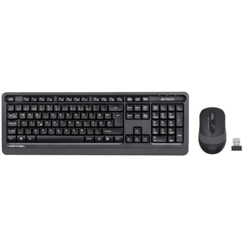 A4 Tech FG1010 F Kablosuz MM Klavye Mouse Set Gri Teknobutik.com'da