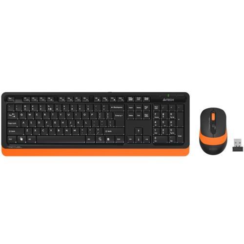 A4 Tech FG1010 Q Kablosuz MM Klavye Mouse Turuncu Teknobutik.com'da