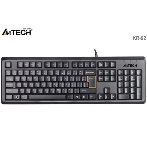 A4 Tech KR-92 Q USB Klavye MM Siyah Teknobutik.com'da