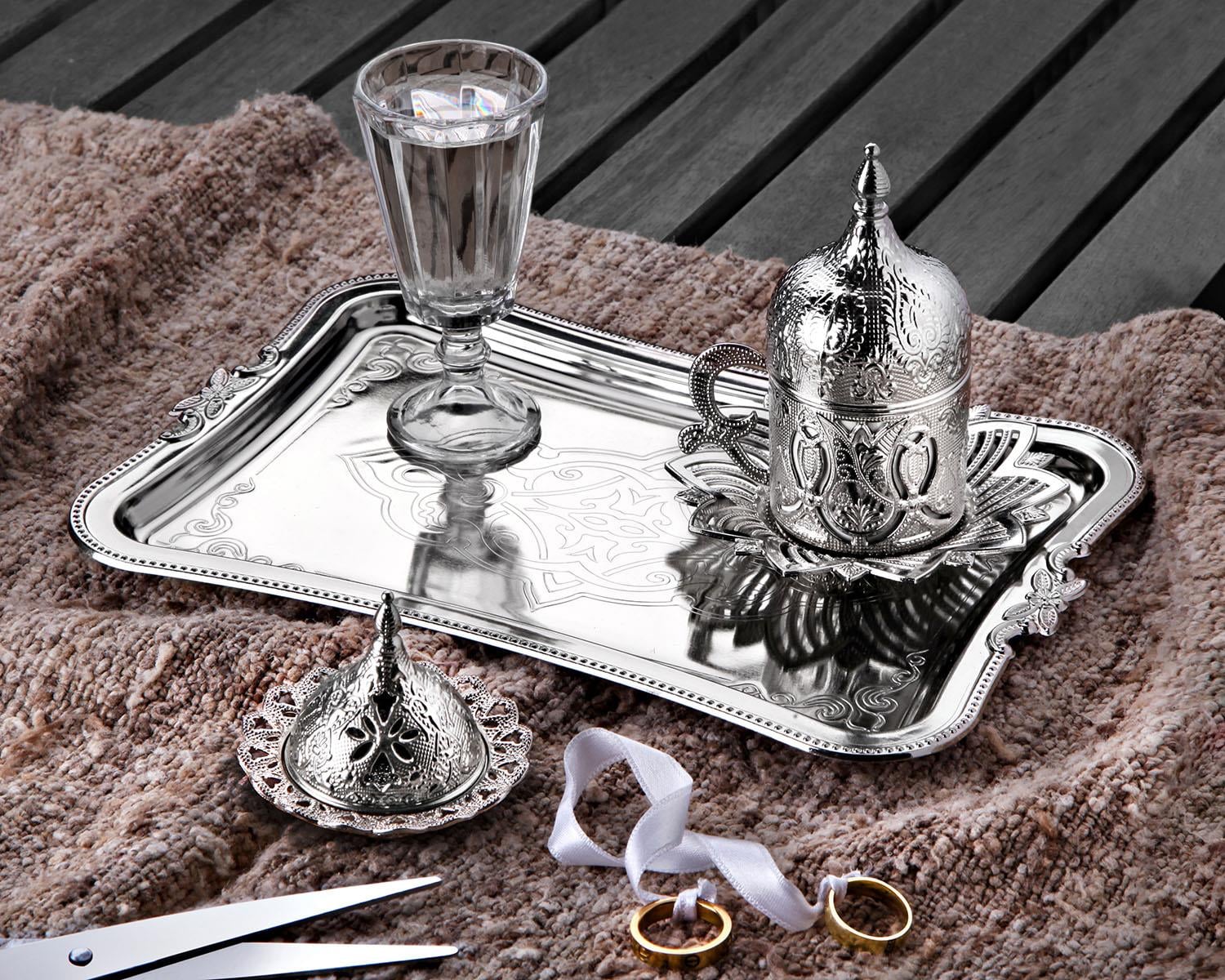 Ahsen Damat Tekli Sunum Seti-Nikel Teknobutik.com'da