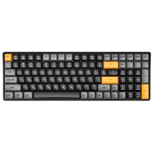 AIGO AI A100 Siyah İngilizce Q Mekanik Klavye Yellow Switch Teknobutik.com'da