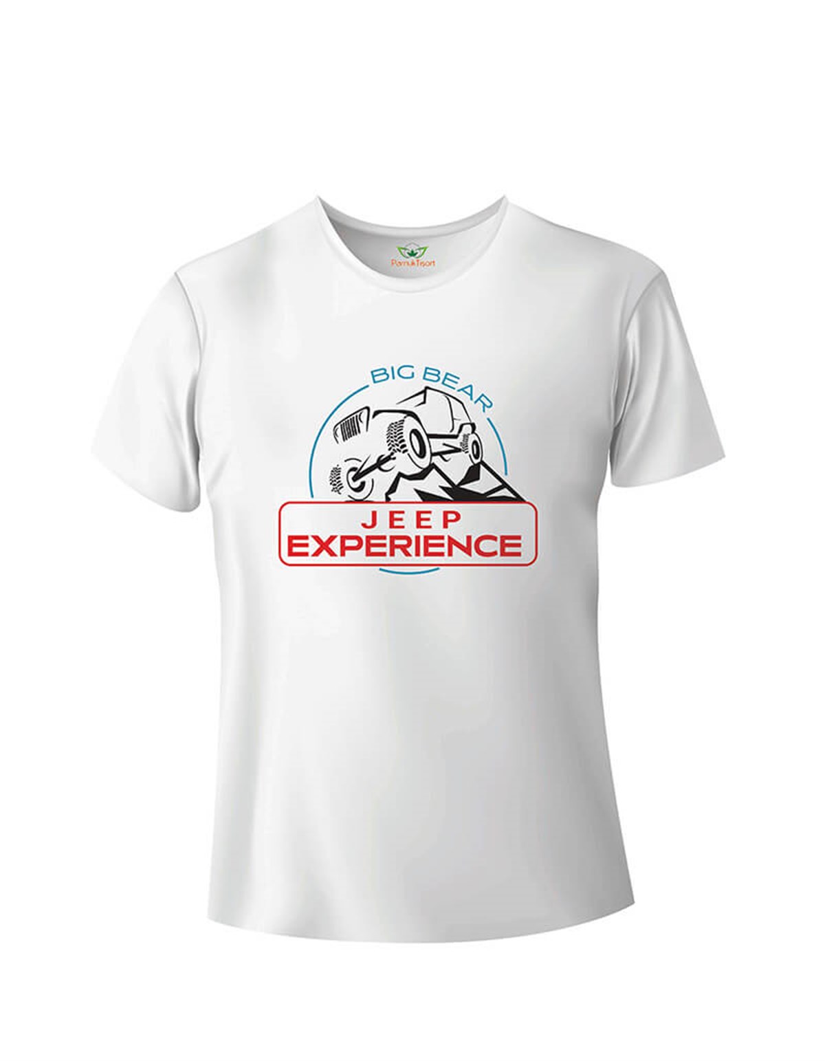 Big Bear Jeep Expreience Baskılı Slim Fit Bisiklet Yaka T-shirt