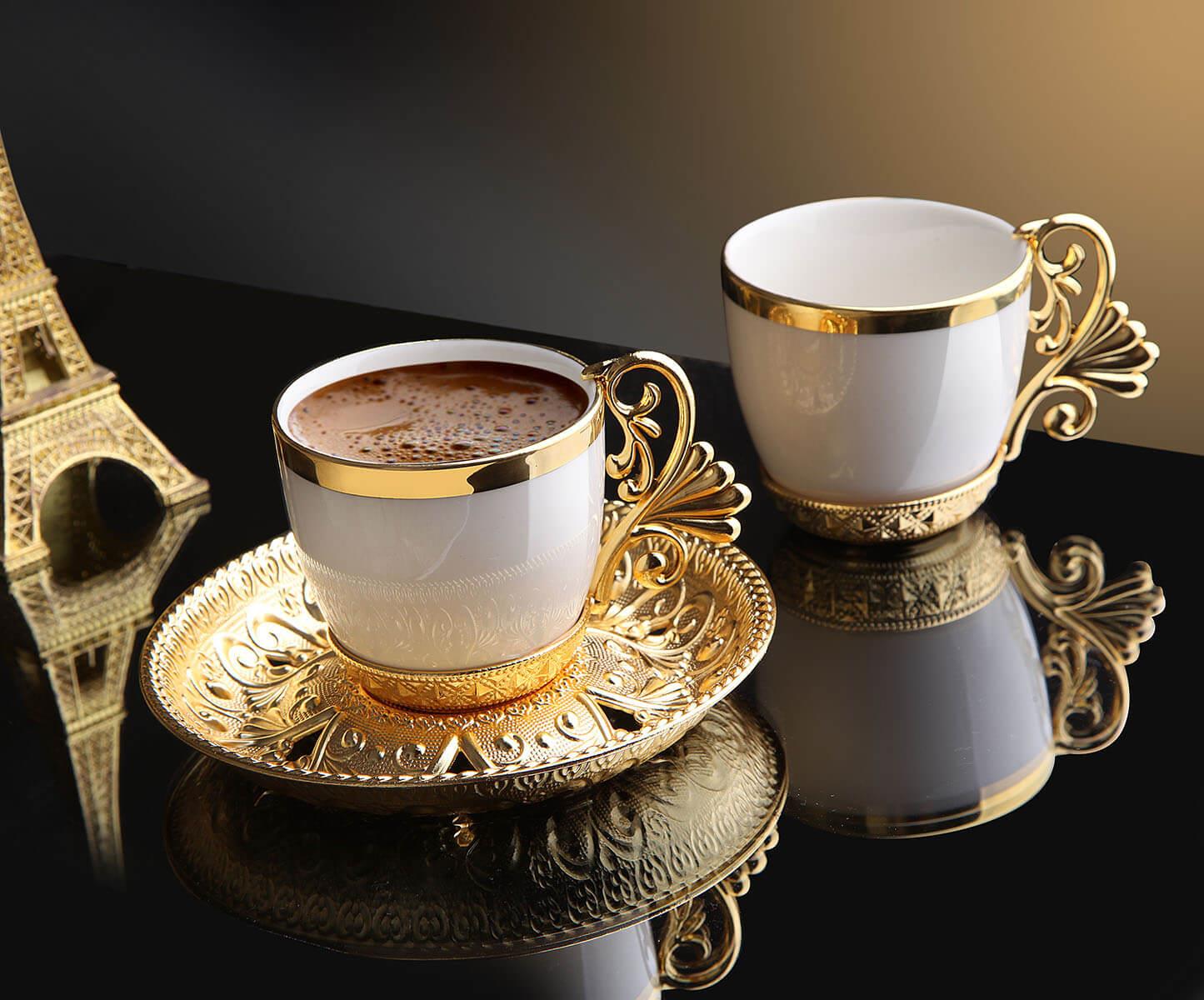 Busem Lal Kahve Seti 18 Parça-Altın Teknobutik.com'da