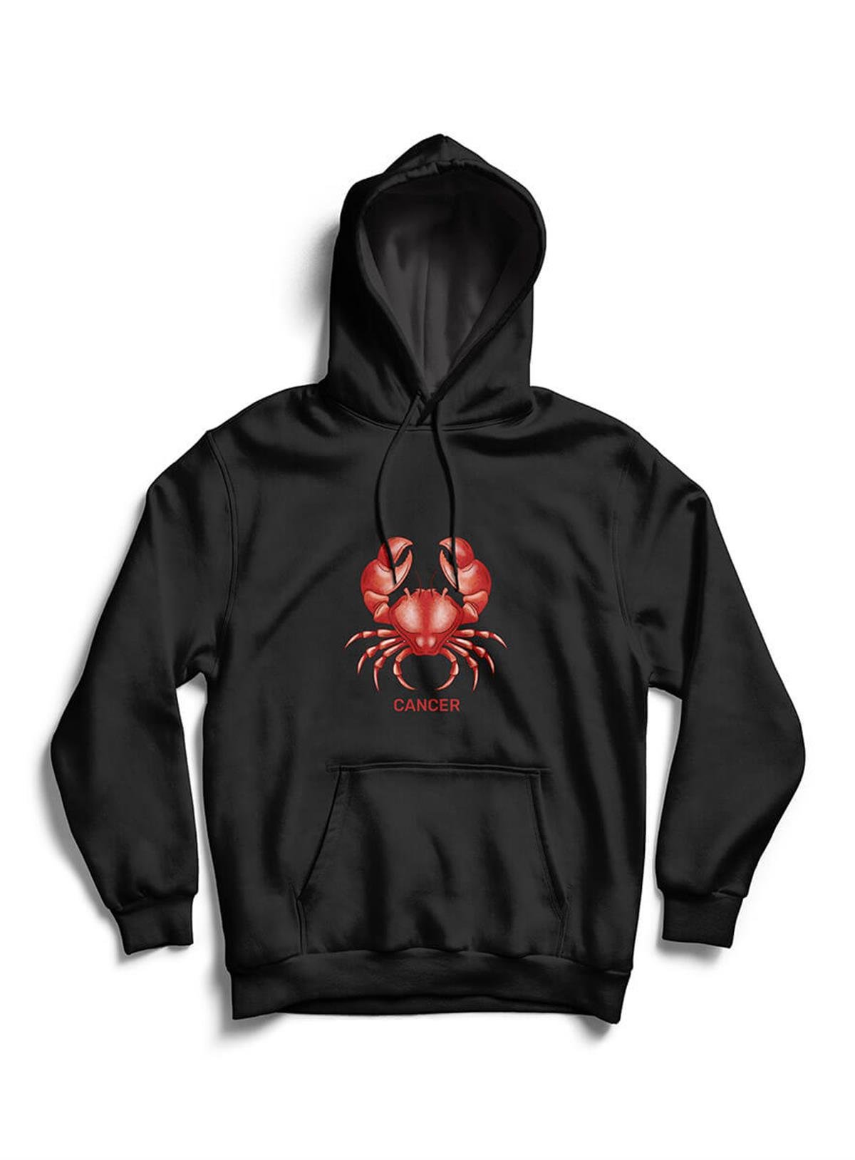 Cancer Yengeç Burcu 64 Baskılı Kapüşonlu Hoodie Teknobutik.com'da