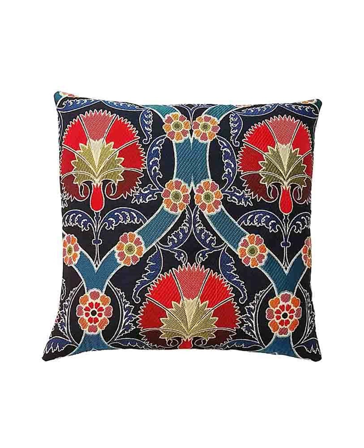 Çiçek Temalı 45x45cm Goblen Dokuma Kırlent