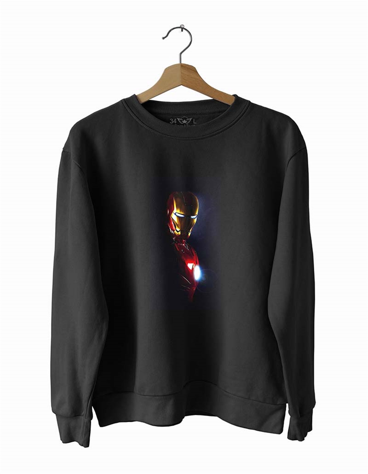 De-mirA-dam Basklı Slim Fit Pamuk Sweatshirt