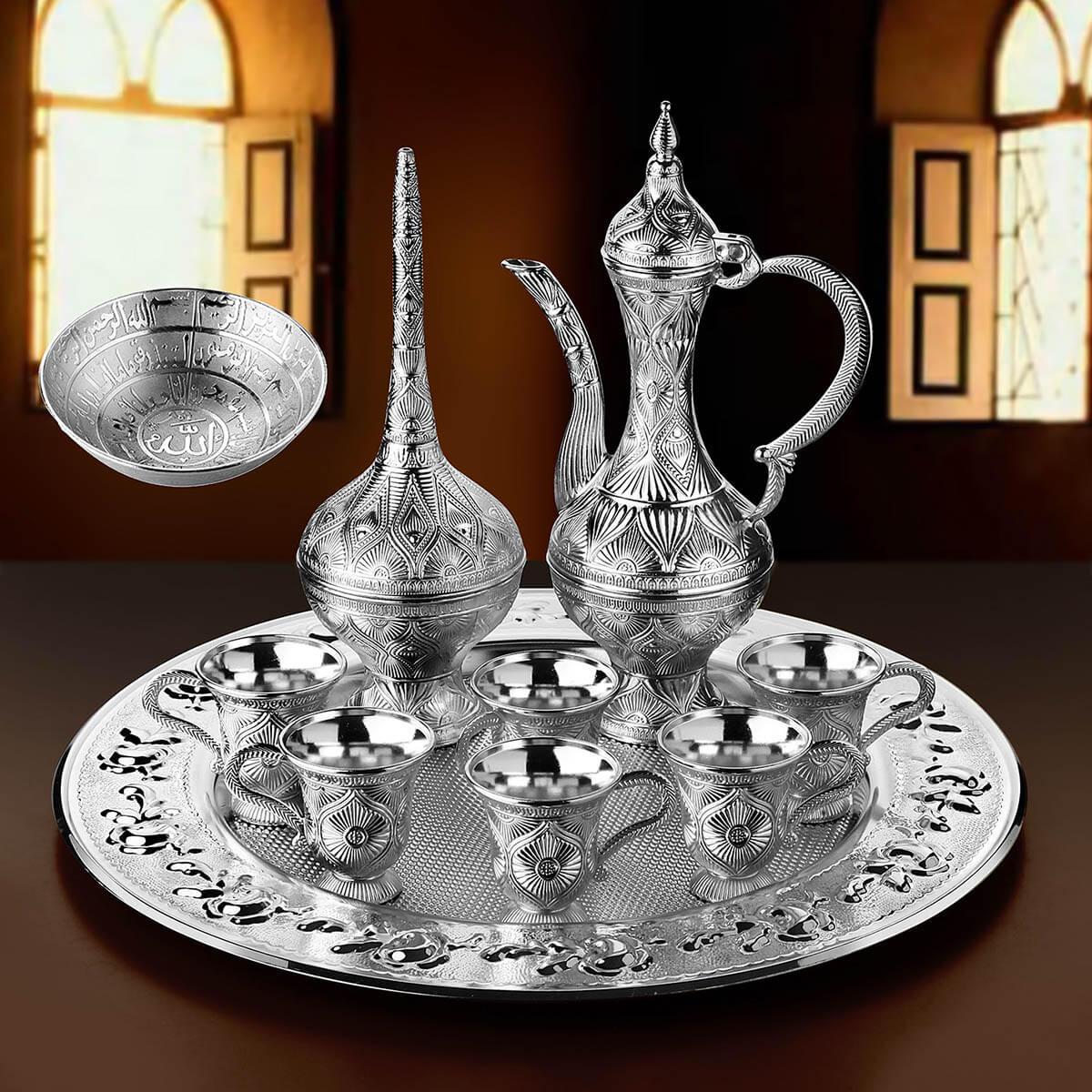 Dekoratif Zemzem Tam Takım-Nikel Teknobutik.com'da