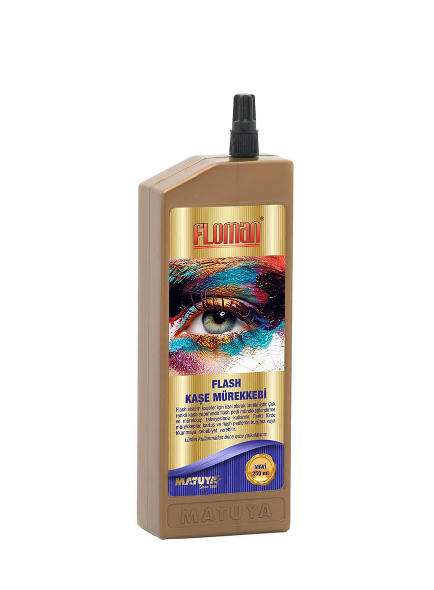 Floman 250ml Flash Kaşe Mürekkebi Mavi Teknobutik.com'da