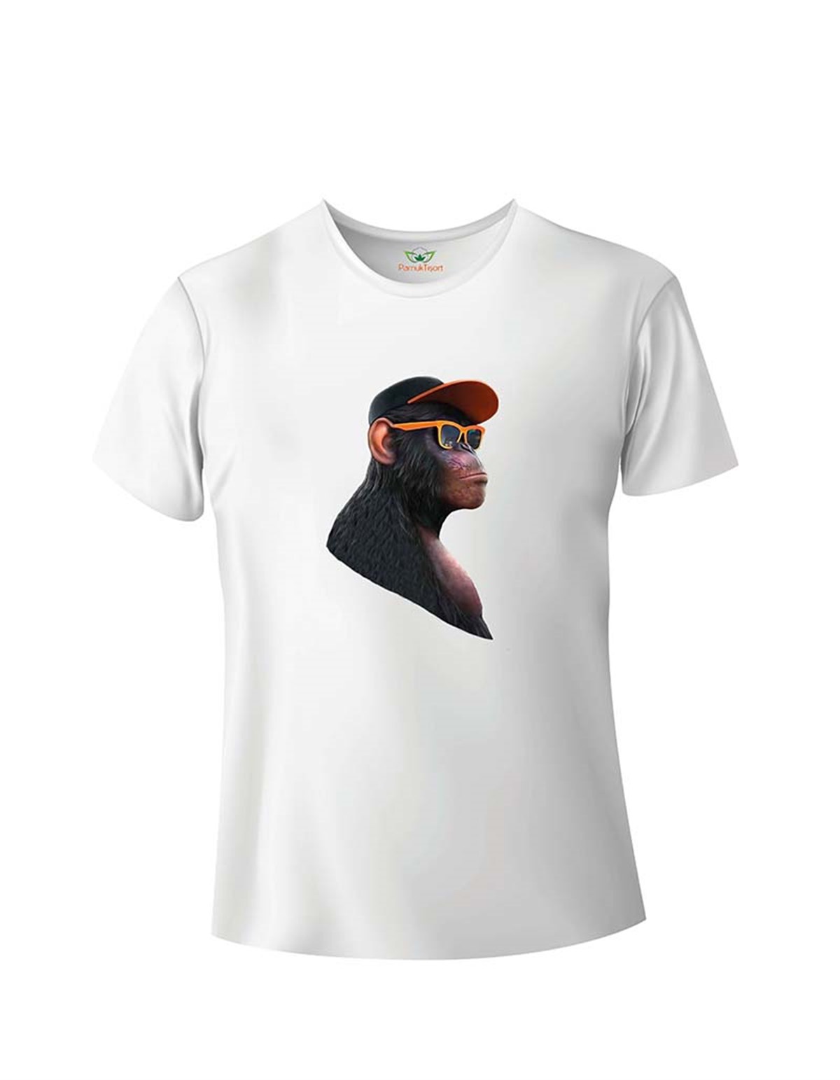 Görmedim Baskılı Baskılı Slim Fit Bisiklet Yaka T-shirt